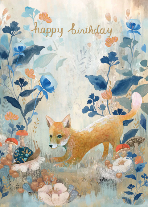 Dreamland Fox Single Greeting Card