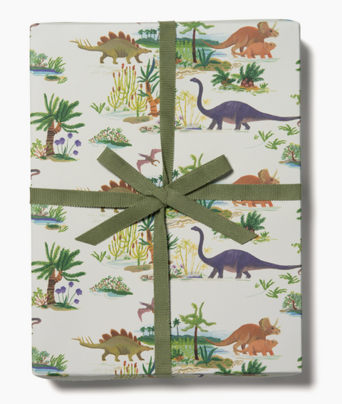Dinosaur Wrapping Paper Roll of Sheets