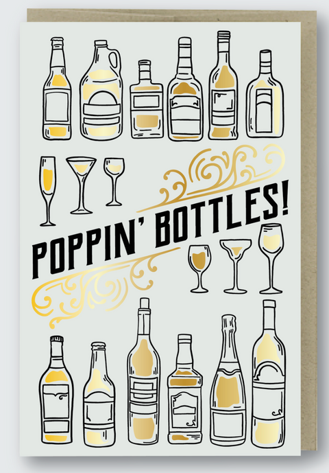 Poppin Bottles Foil Card