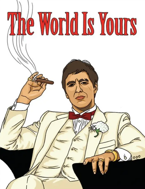 Scarface The World is Yours Card
