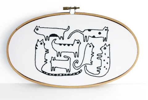 Cats Embroidery Kit