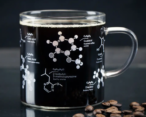 The Science of Coffee Glass Mug