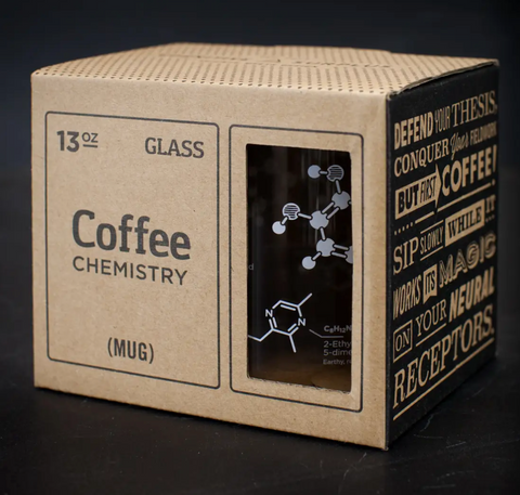 The Science of Coffee Glass Mug