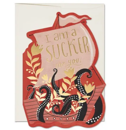 Octopus Ship - Greeting Cards