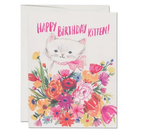 Happy Birthday Kitten - Greeting Cards