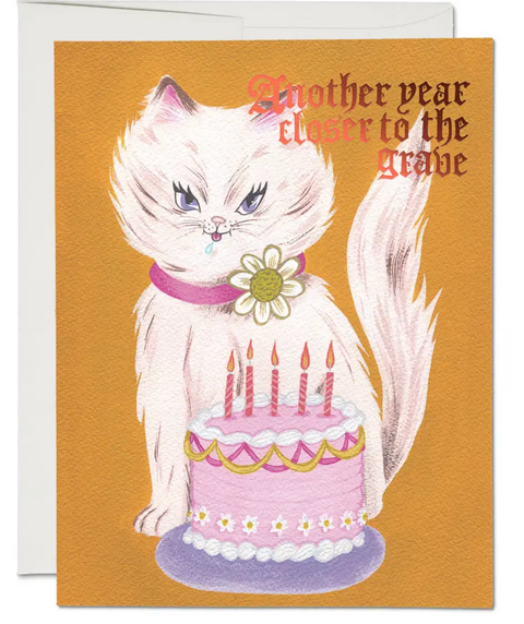 Kitty and Cake Birthday - Greeting Cards