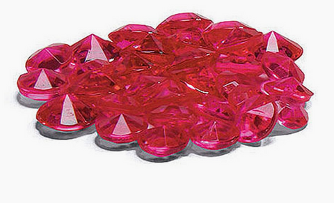 Acrylic Diamond Shaped Confetti - Fuchsia