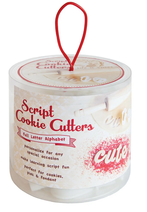 Script Cookie Cutters - Set of 26