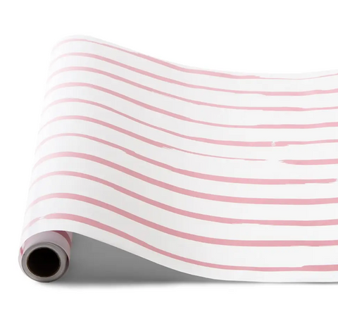Light Pink Stripe Decorative Paper Table Runner