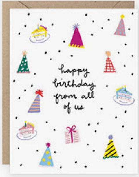 Birthday Party Icons Card