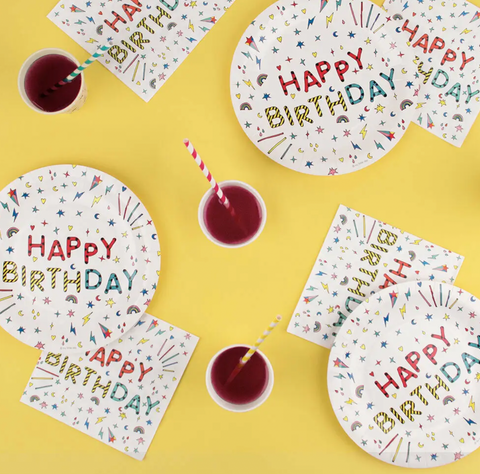 Plates- Happy Birthday