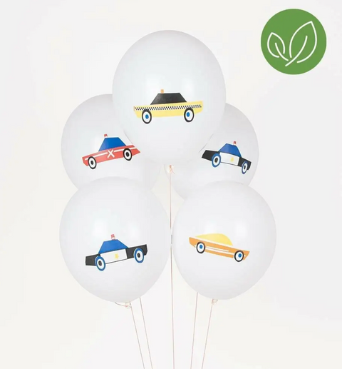 5 Printed Balloons