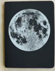 Silver Moon Blank Notebook