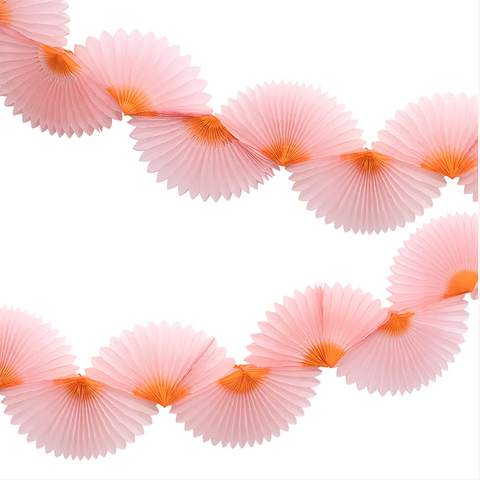 Pink Honeycomb Fan Garlands