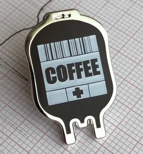 Coffee IV Stat Pin