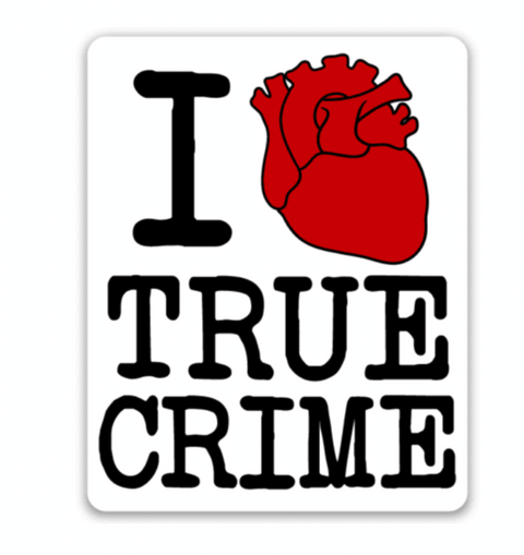 I Heart True Crime Decal