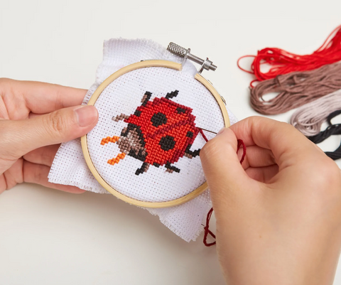 Mini Cross Stitch Ladybug