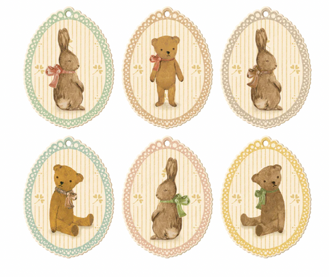 Bunnies and Teddies gift tags