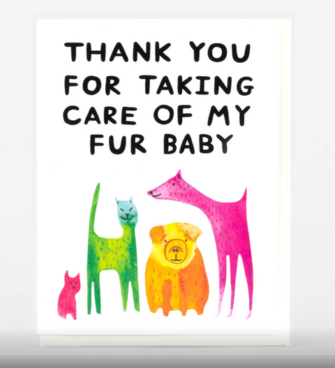 Fur Baby Thank You Card