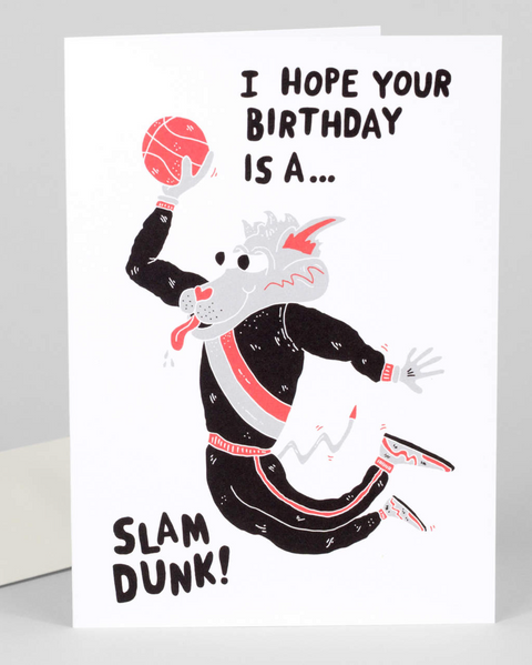 Birthday Slam Dunk Card