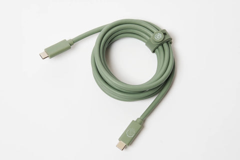 Olive Green USB-C to USB-C Charging Cable