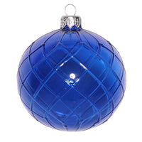 Cut Glass Sapphire Ornament