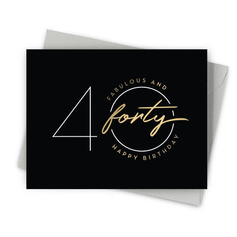 Fabulous Forty Card