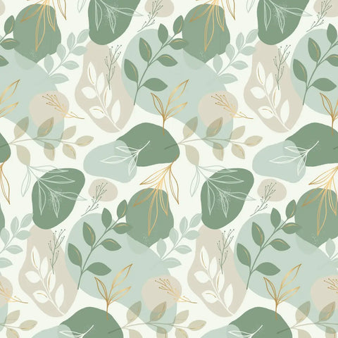 Neutral Greenery Paper Roll