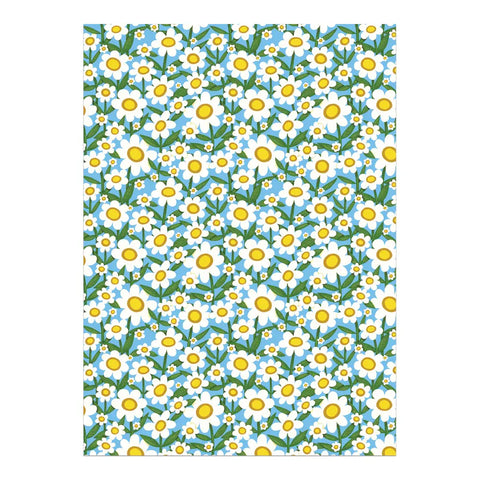 Seventies Daisy Wrapping Roll of Sheets