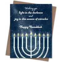 Light in the Darkness Hanukkah Card