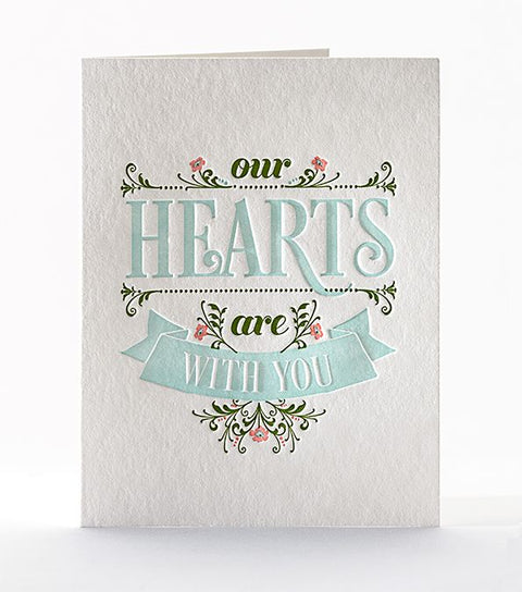Hearts with You Greeting Card