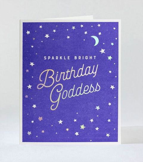 Birthday Goddess Greeting Card