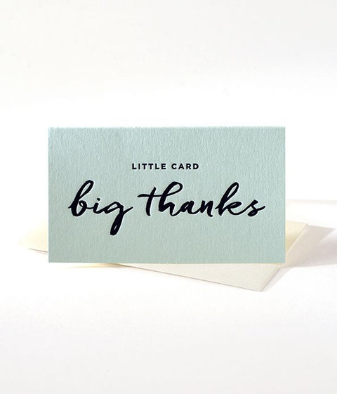Big Thanks Mini Notes Enclosure Cards
